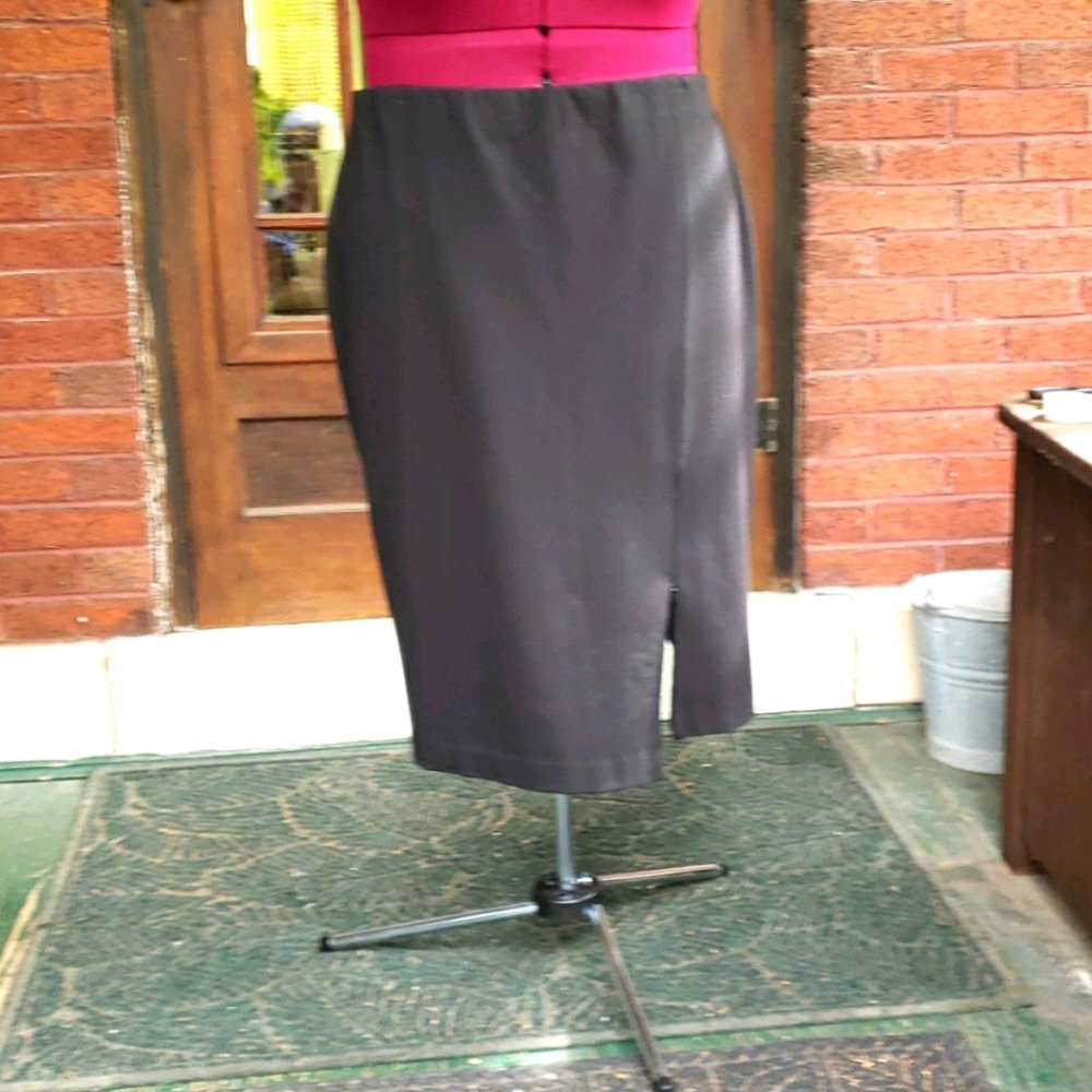 J. Jill Black Ponte Skirt XL NWT